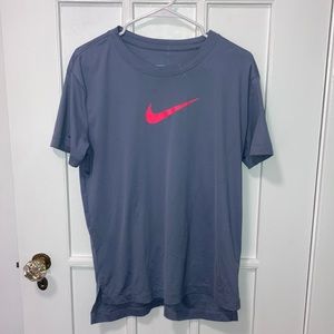 dri fit bluish gray tshirt